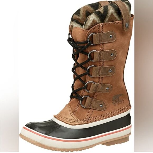 Sorel Womens Joan Of Arctic Suede Chevron Knit II Waterproof Boots Womens Size 7 - Picture 15 of 15